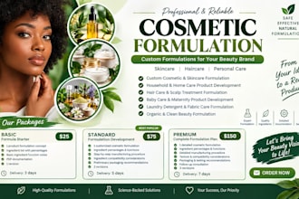 create custom skincare and cosmetic formulations for your brand