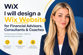 wix website for consultants financial advisor website coach website