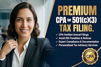 prepare and file irs form 990, 990ez tax return for 501c3 nonprofit as a CPA