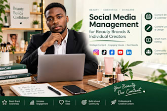 manage your beauty brands social media and content