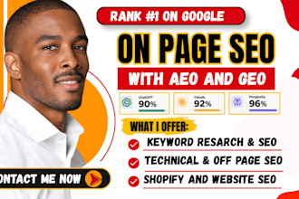 do onpage website seo optimization for shopify, wordpress