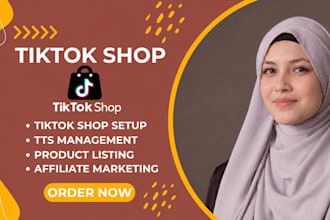 setup tik tok shop and tiktok shop dropshipping