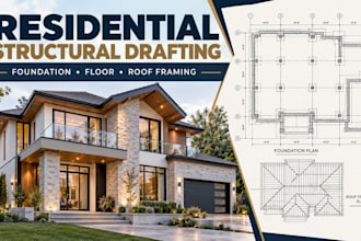design foundation, floor, wall and roof framing plans for your house