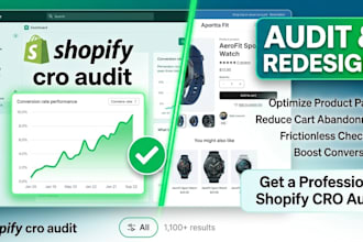 do a shopify cro audit and conversion rate optimization