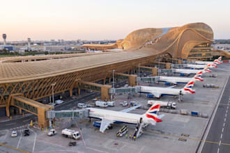 do 3d airport design msfs terminal building airport lounge, airplane park layout