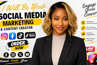 be your social media manager instgram marketing and content creator