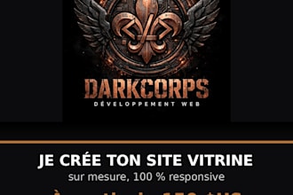 créer ton site vitrine professionnel sur mesure