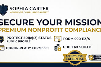 do nonprofit compliance, 501c3 tax return, form 990, and reinstatement