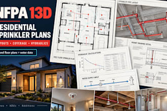 prepare nfpa 13d residential fire sprinkler plans and calculations