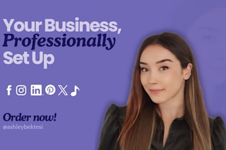 design your social media profile, cover photo, and bio