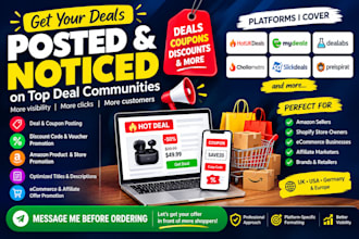 post your deals and coupon on mydealz, hotukdeals slickdeals, pepper and dealabs