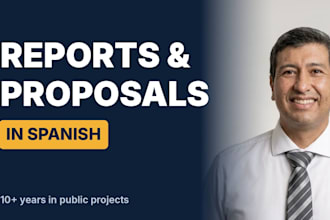 write and review project proposals and technical reports in spanish