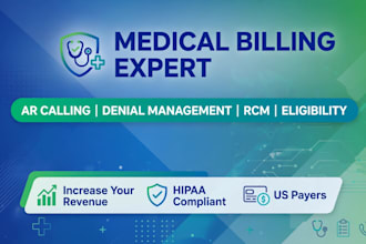 do medical billing, ar calling, denial management