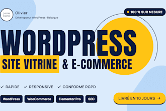 créer votre site vitrine wordpress elementor pro