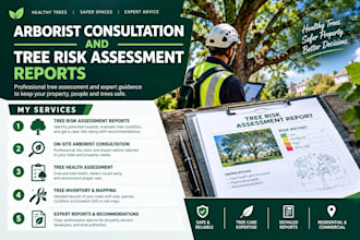 provide certified arborist consultation and tree risk assessment reports