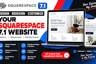 design redesign and customize your squarespace 7 1 website