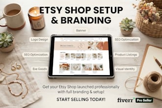 optimize etsy listings with SEO titles, descriptions