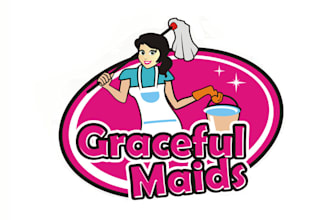 design custom home cleaning company logo