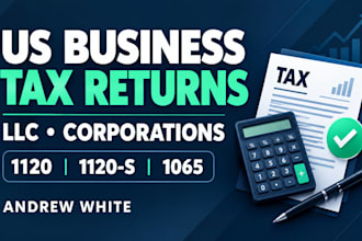 prepare US business tax returns for llc and corporations