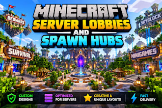 build custom minecraft server lobbies and spawn hubs