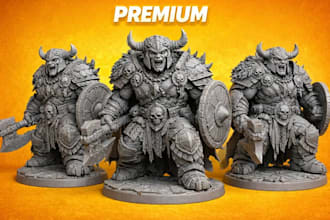 do high quality 3d print ready models and sculpts
