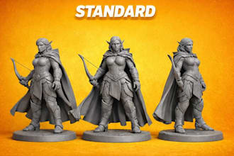 do high quality 3d print ready models and sculpts
