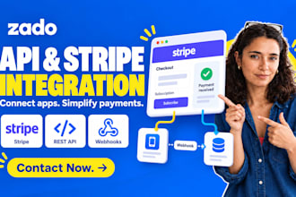 integrate apis and stripe payments into your website
