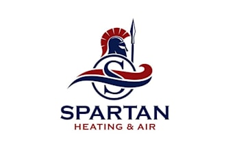 design spartan heating and air conditioning logo