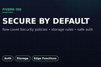 develop your supabase backend with auth database and storage