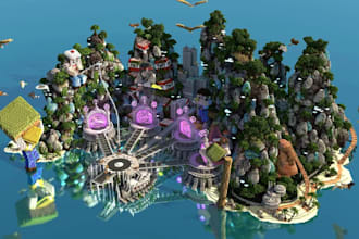 build a custom minecraft server spawn, lobby or hub