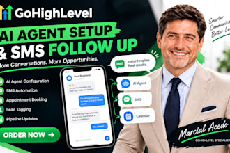set up highlevel sms automation ghl ai agent and lead follow up