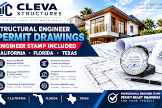 do structural engineer permit drawings engineer stamp for california florida tx