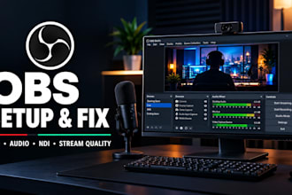 setup obs studio and troubleshoot streaming issues for livestream and recording