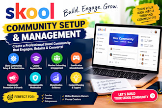 skool community setup online community skool promotion community manager