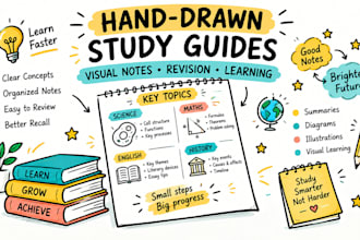 create hand drawn book summary sketchnotes and visual notes