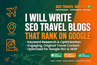 write travel blog posts and destination guides