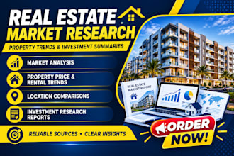 research real estate markets, property trends and investment summaries