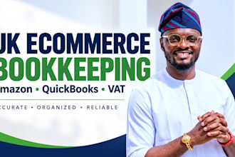 do UK ecommerce amazon bookkeeping quickbooks cleanup UK vat, UK tax accountant