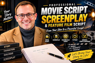 write a professional movie script, screenplay, or feature film script