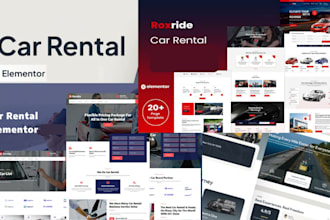 build  car rental website, vehicle listings, booking forms
