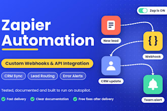 build zapier automation workflows custom webhooks API integration CRM