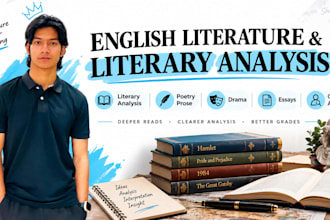 write english literature articles and literary analysis