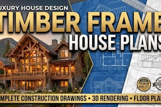 create timber frame house plans permit drawings