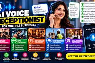build an ai voice receptionist for salons, gyms and small businesses