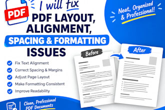 fix PDF layout, alignment, spacing and formatting issues