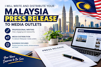 write and distribute malaysia press release to media outlets