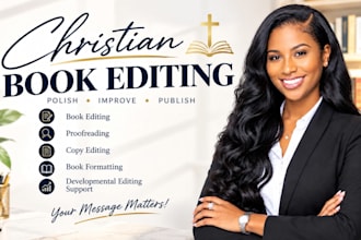 do christian book editing, proofreading, and formatting, christian book editor