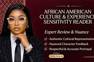 be your african american culture and experience sensitivity reader