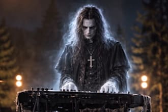 create ai metal music video, cinematic heavy visual, industrial ai music video