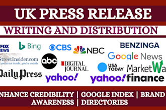 press release UK press release writing UK press release distribution submit PR